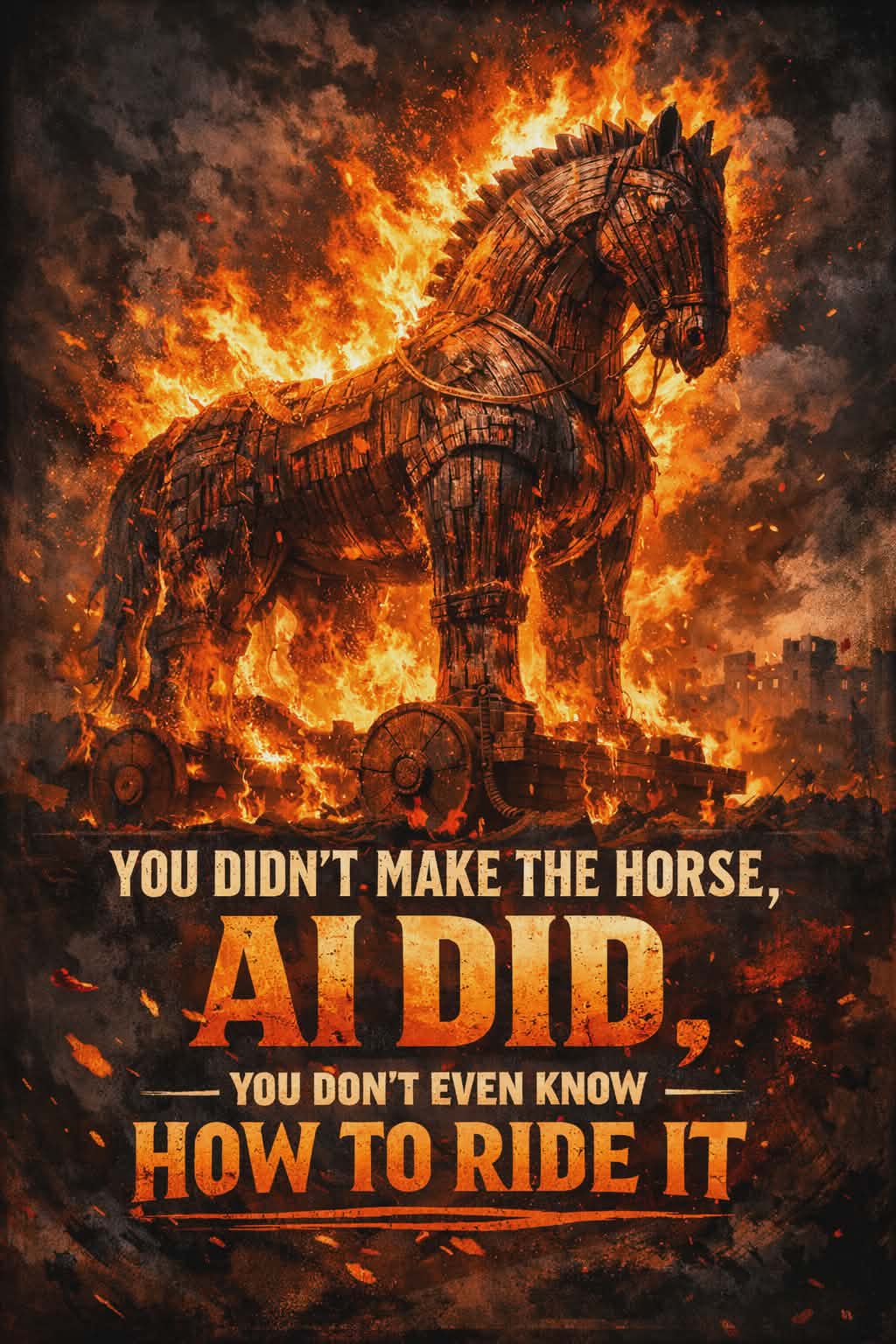 You didn't make the horse, AI did